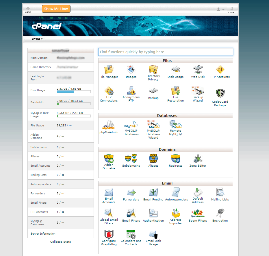 Cpanel Example