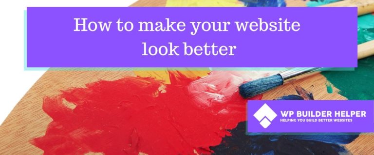 how to make your website look better