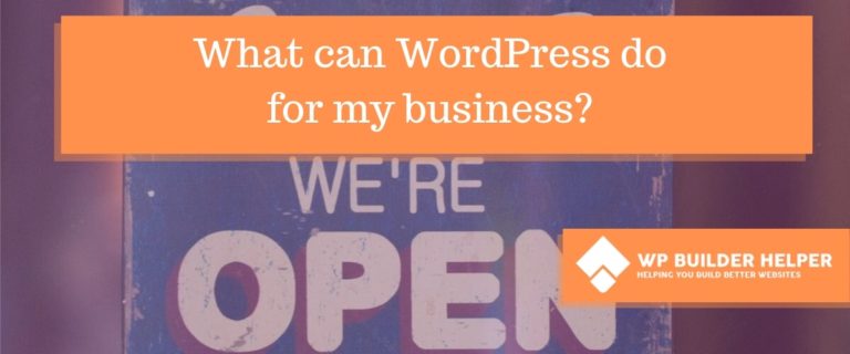 what can wordpress do for my business