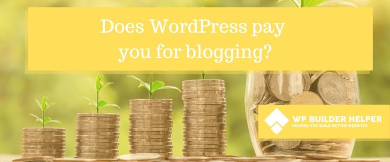 does WordPress pay you for blogging