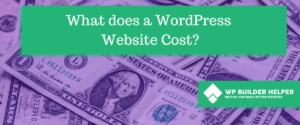what does a wordpress website cost