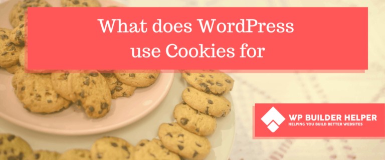what does wordpress use cookies for
